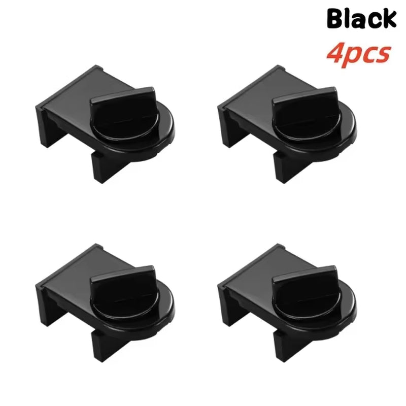 4Pcs Sliding Window Locks Sash Stopper Sliding Door Anti-Theft Lock Adjustable Buckle Windows Stopper Lock Child Safety Limiter