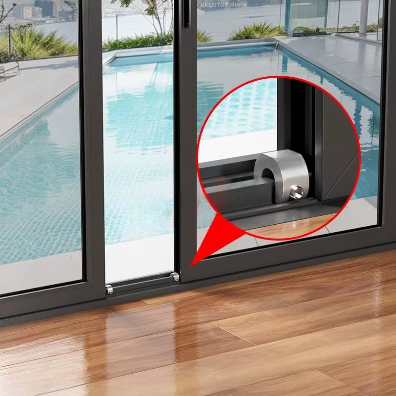 New 3/5/10Pcs Aluminum Alloy Window Lock Stopper Sliding Door Window Limiter Sliding Sash Stopper Anti-Theft Child Safety Locks