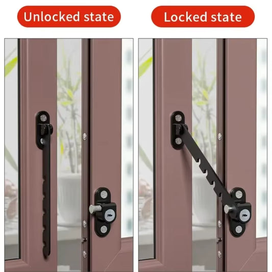 SafeBreeze 5-Level Window Lock: Smart Child Safety & Security