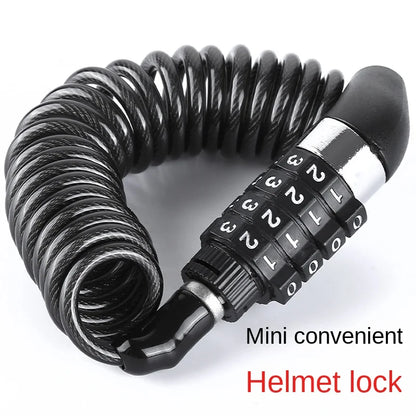 Bicycle Lock Steel Wire Chain Lock Mountain Bike Motorcycle Anti-Theft Code Steel Wire Rope Lock Luggage Lock Helmet Lock