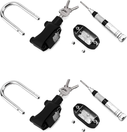 2 Pack Universal Security Siren Alarm Lock with 3 Keys, 110 Db Anti-Theft Securi