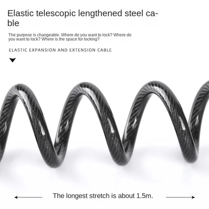 Bicycle Lock Steel Wire Chain Lock Mountain Bike Motorcycle Anti-Theft Code Steel Wire Rope Lock Luggage Lock Helmet Lock