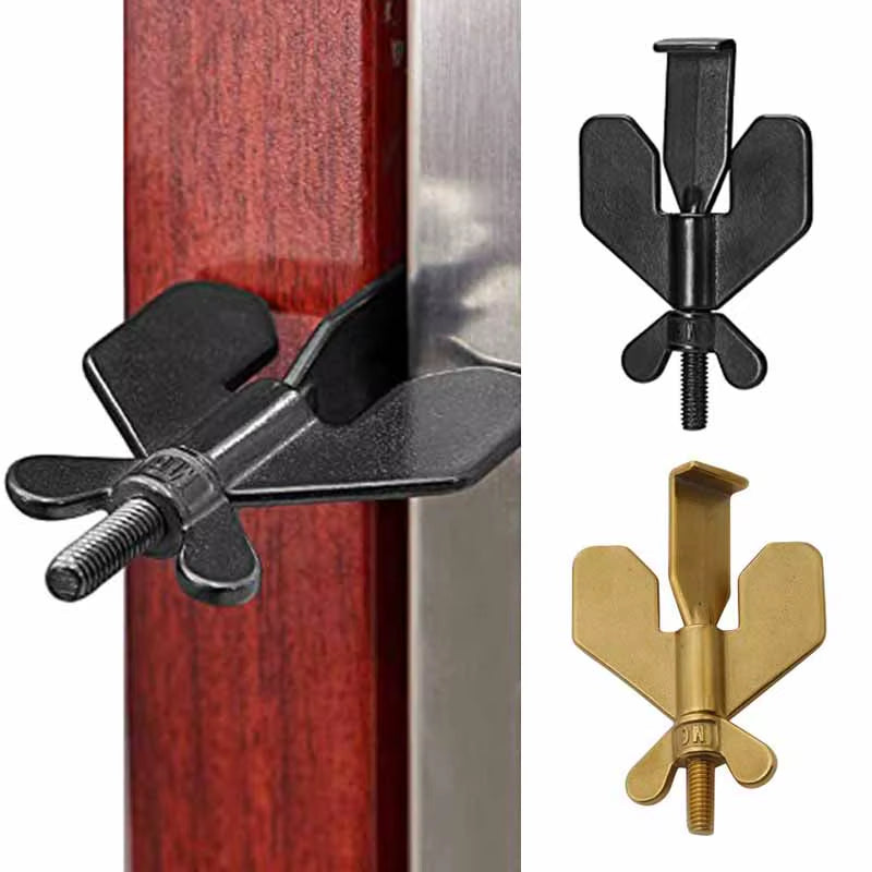 Portable Door Stop Stainless Steel Childproof Gates Lock Safety Home Latches Durable Easy to Install for Hotel School