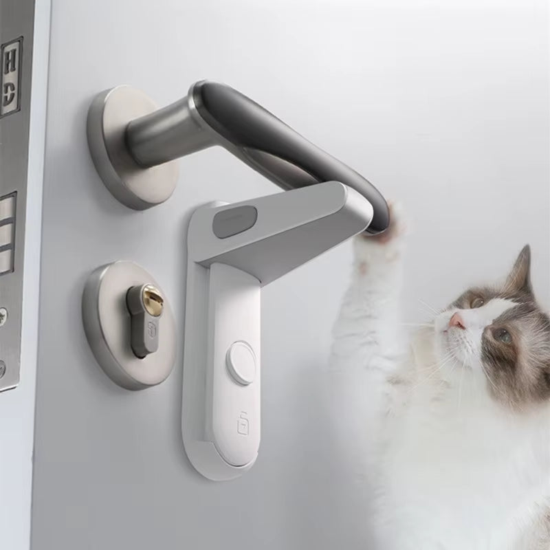 Child Safety Door Handle Lock Pet Room Door Handle Lock Protection Baby Door Handle Lock Easy to Install and Use
