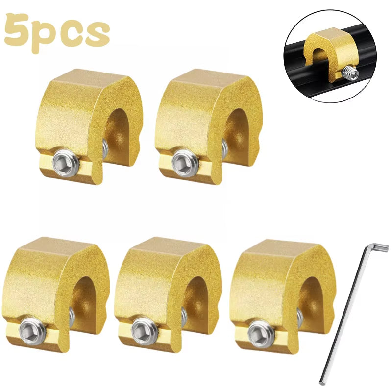 New 3/5/10Pcs Aluminum Alloy Window Lock Stopper Sliding Door Window Limiter Sliding Sash Stopper Anti-Theft Child Safety Locks