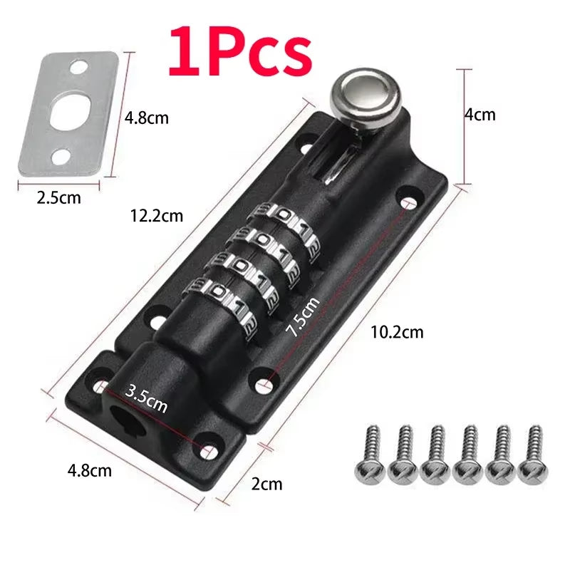 Security Zinc Alloy Anti-Theft Bolt Mechanical Digital Combination Code Lock Wooden Door Storage Cabinet Tongue Cam Lock