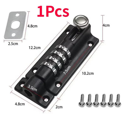 Security Zinc Alloy Anti-Theft Bolt Mechanical Digital Combination Code Lock Wooden Door Storage Cabinet Tongue Cam Lock
