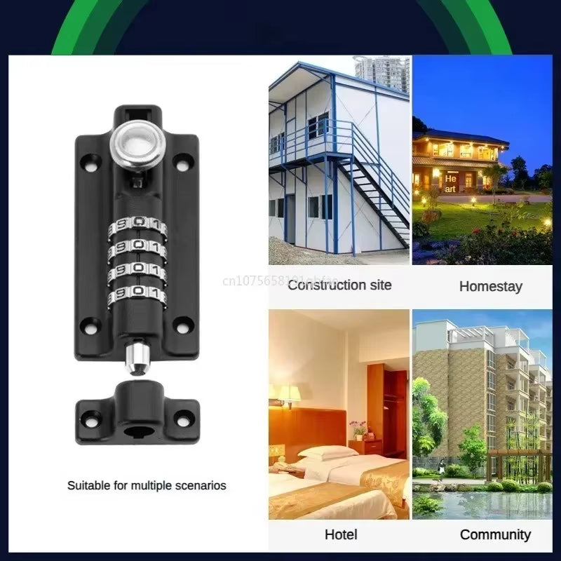 Security Zinc Alloy Anti-Theft Bolt Mechanical Digital Combination Code Lock Wooden Door Storage Cabinet Tongue Cam Lock