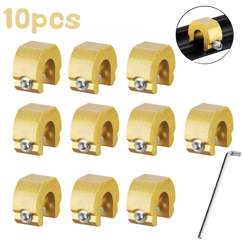 New 3/5/10Pcs Aluminum Alloy Window Lock Stopper Sliding Door Window Limiter Sliding Sash Stopper Anti-Theft Child Safety Locks