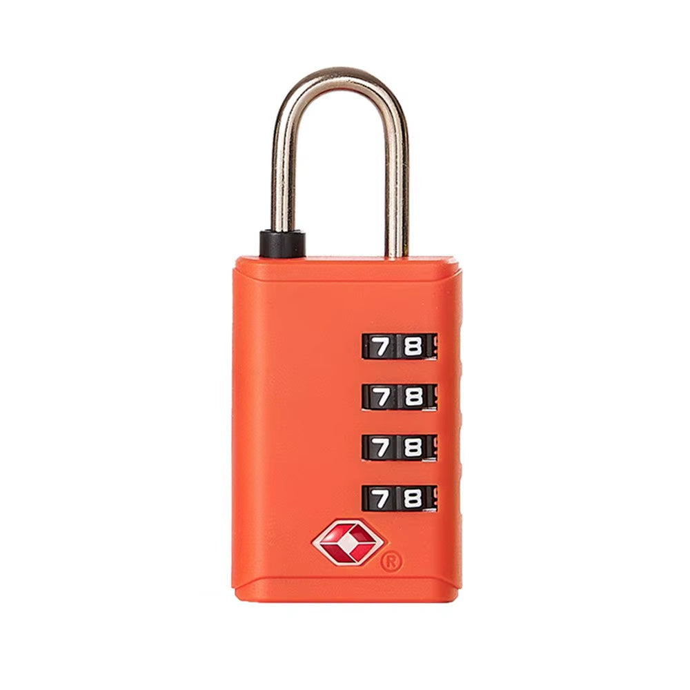 Portable Padlock TSA 4 Dial Digit Customs Lock Combination Lock Anti-Theft Lock Safely Code Lock Luggage Lock Protect Security