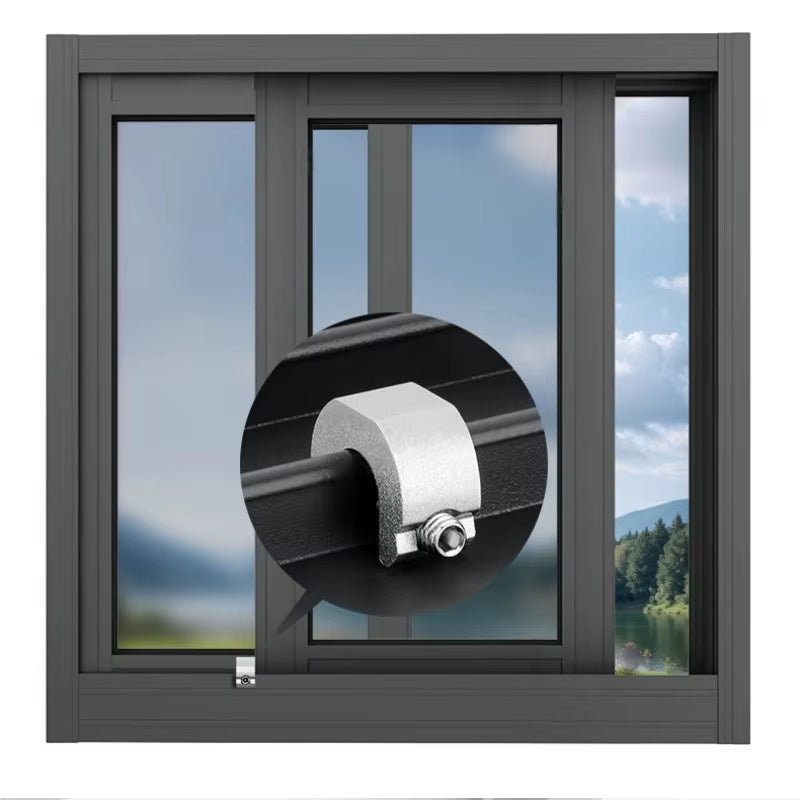 New 3/5/10Pcs Aluminum Alloy Window Lock Stopper Sliding Door Window Limiter Sliding Sash Stopper Anti-Theft Child Safety Locks