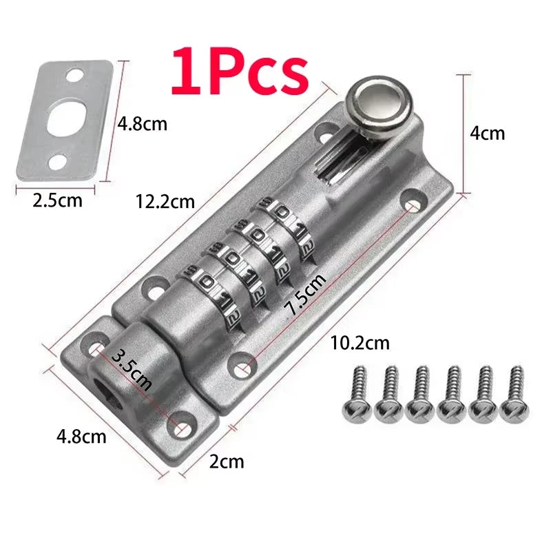 Security Zinc Alloy Anti-Theft Bolt Mechanical Digital Combination Code Lock Wooden Door Storage Cabinet Tongue Cam Lock
