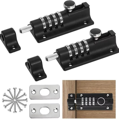 Security Zinc Alloy Anti-Theft Bolt Mechanical Digital Combination Code Lock Wooden Door Storage Cabinet Tongue Cam Lock