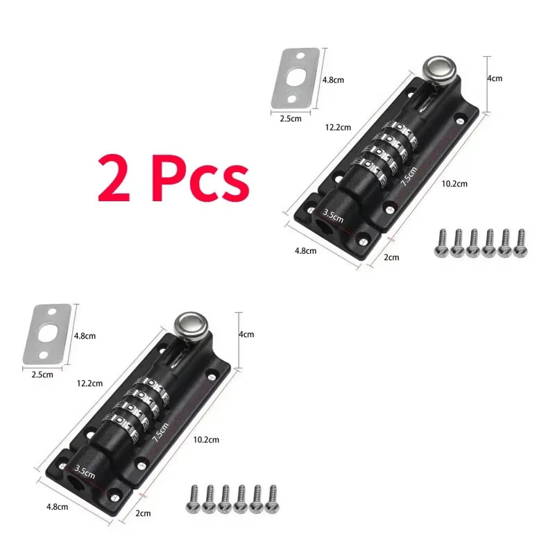 Security Zinc Alloy Anti-Theft Bolt Mechanical Digital Combination Code Lock Wooden Door Storage Cabinet Tongue Cam Lock