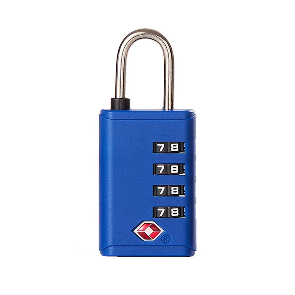 Portable Padlock TSA 4 Dial Digit Customs Lock Combination Lock Anti-Theft Lock Safely Code Lock Luggage Lock Protect Security
