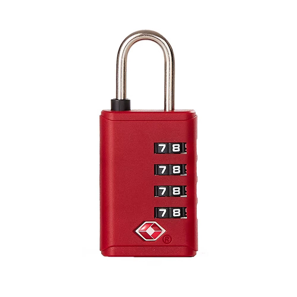 Portable Padlock TSA 4 Dial Digit Customs Lock Combination Lock Anti-Theft Lock Safely Code Lock Luggage Lock Protect Security