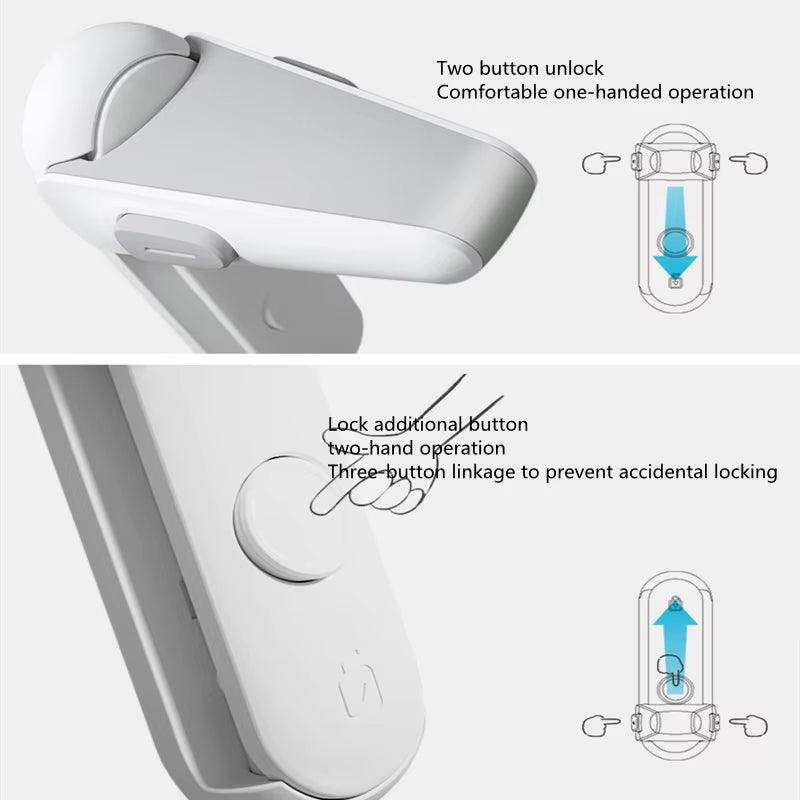 Child Safety Door Handle Lock Pet Room Door Handle Lock Protection Baby Door Handle Lock Easy to Install and Use