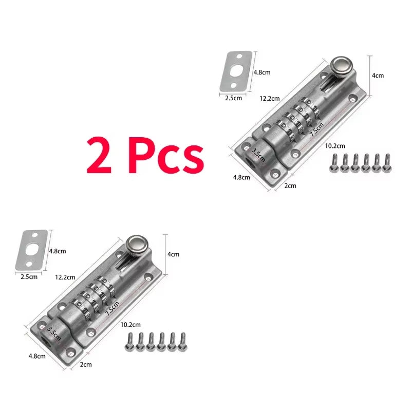 Security Zinc Alloy Anti-Theft Bolt Mechanical Digital Combination Code Lock Wooden Door Storage Cabinet Tongue Cam Lock