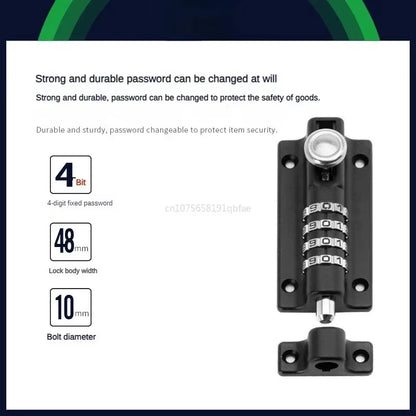 Security Zinc Alloy Anti-Theft Bolt Mechanical Digital Combination Code Lock Wooden Door Storage Cabinet Tongue Cam Lock